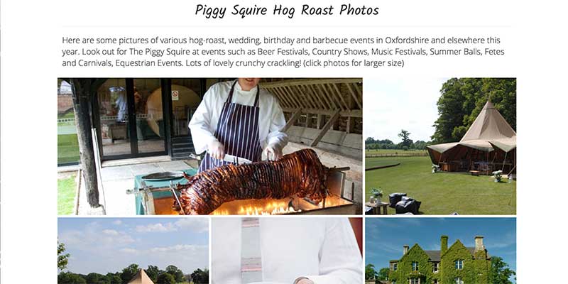 The Piggy Squire Pig Roasts Catering Website