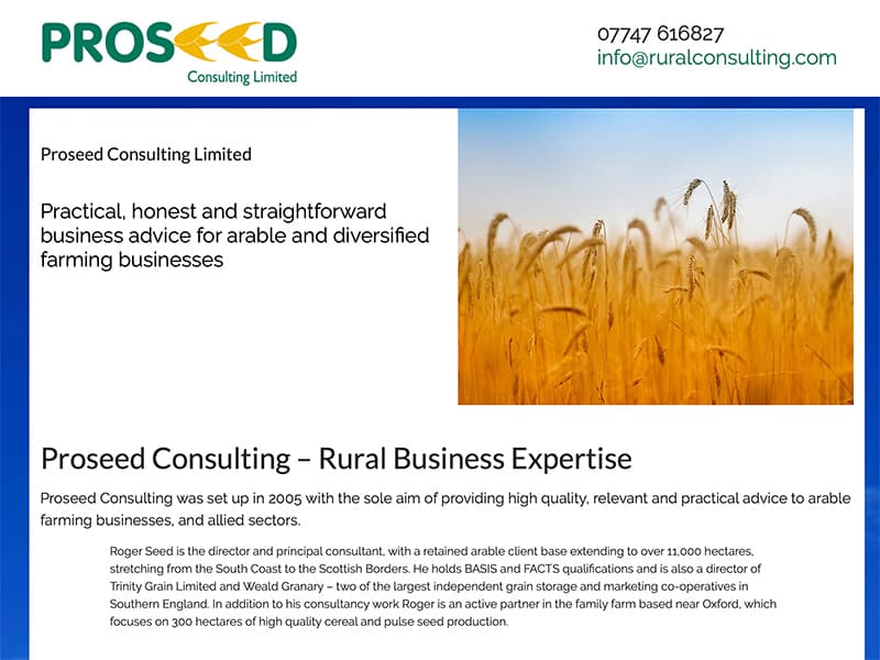 Farming and Rural Business Support website